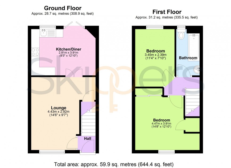 Floorplan for James Haney Drive, Kennington, TN24