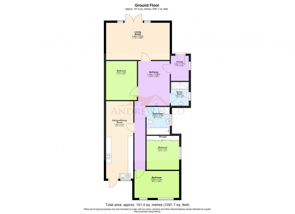 Floorplan for Williamson Road, Lydd On Sea, TN29