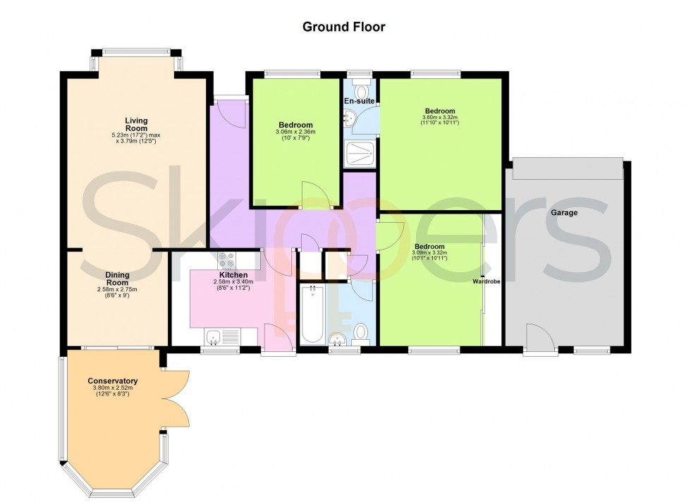 Floorplan for Anne Roper Close, New Romney, TN28