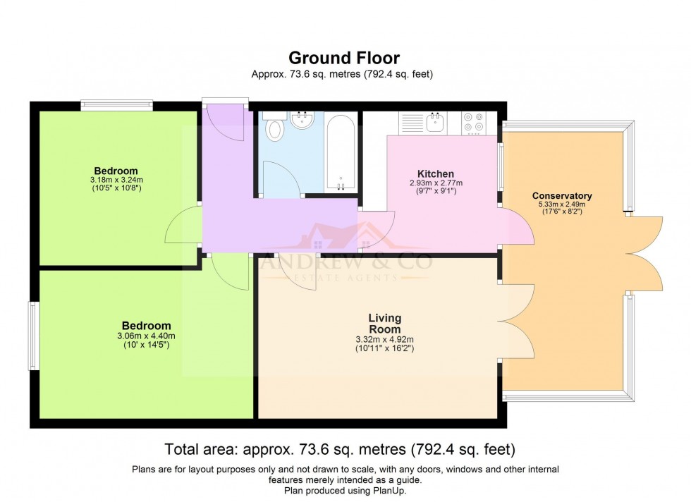Floorplan for Leonard Road, Greatstone, TN28