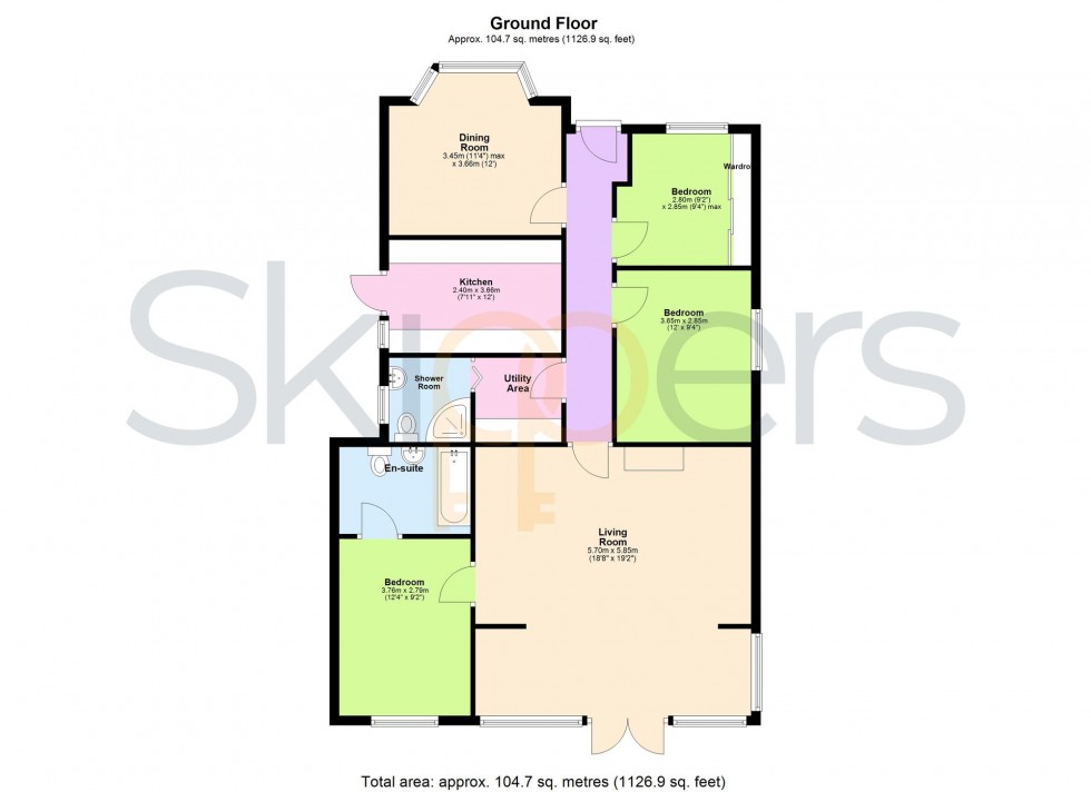 Floorplan for Dunes Road, Greatstone, TN28