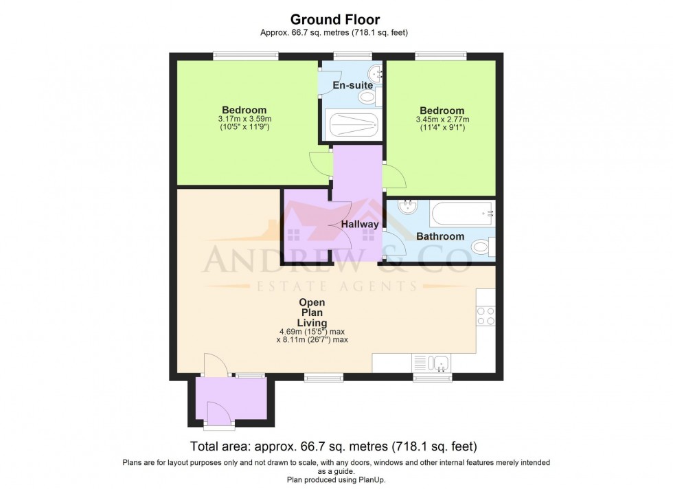 Floorplan for Nicholas Hammond Close, Ashford, TN23