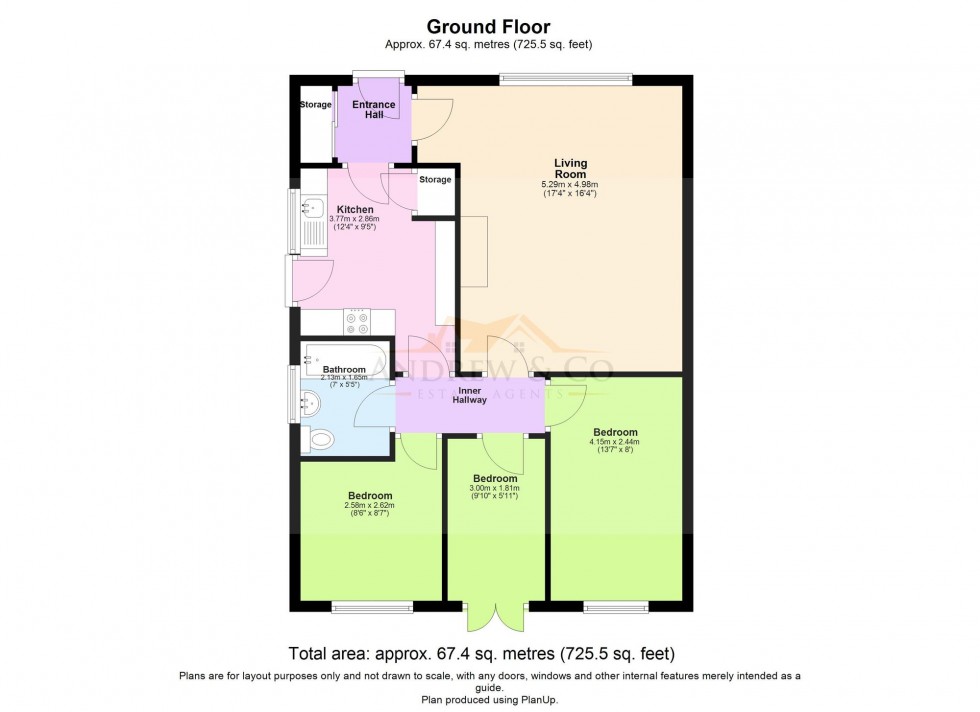 Floorplan for Livingstone Close, Dymchurch, TN29