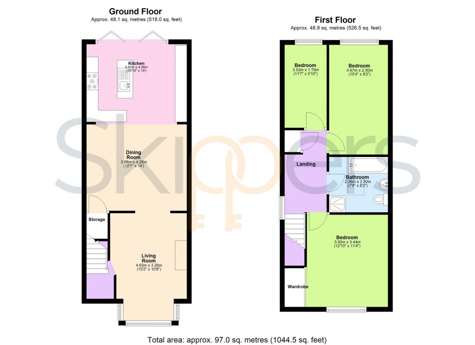 Floorplan for Hythe Road, Ashford, TN24