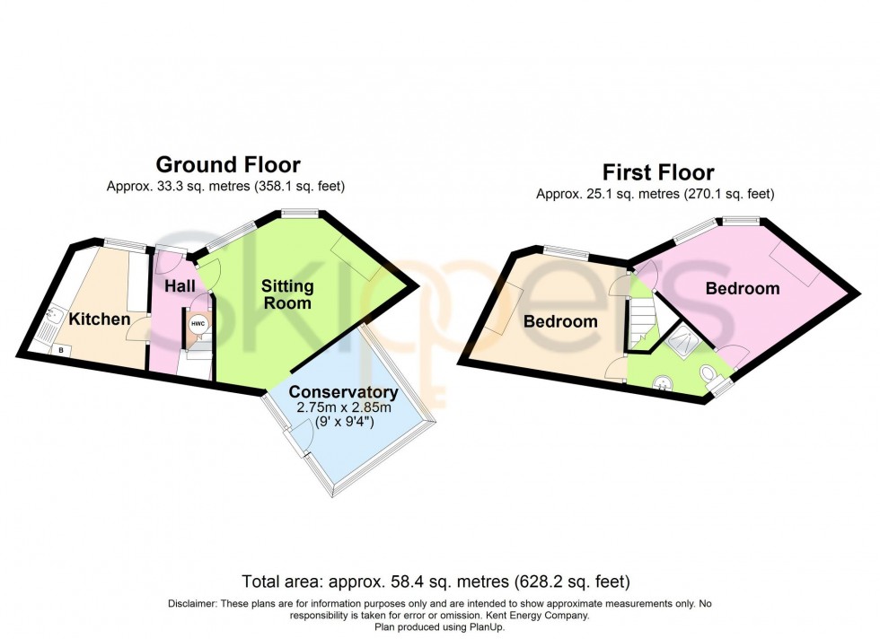 Floorplan for Gladstone Road, Folkestone, CT19