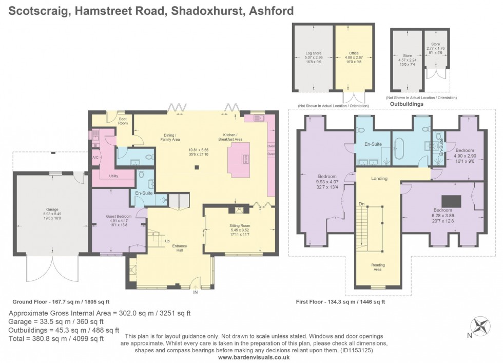 Floorplan for Hamstreet Road, Shadoxhurst, TN26