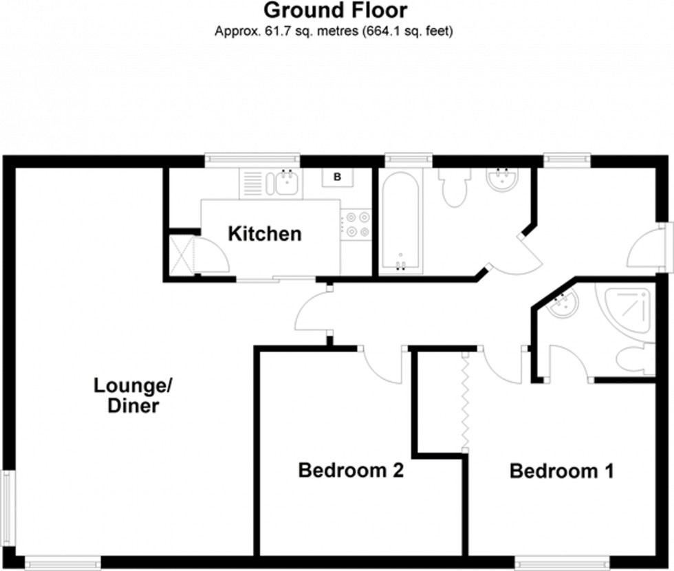 Floorplan for Redwing Close, Hawkinge, CT18