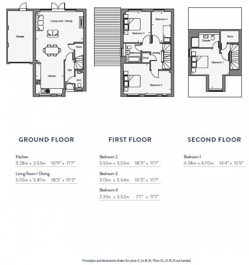 Floorplan for The Montague, Freemen's Way, CT14