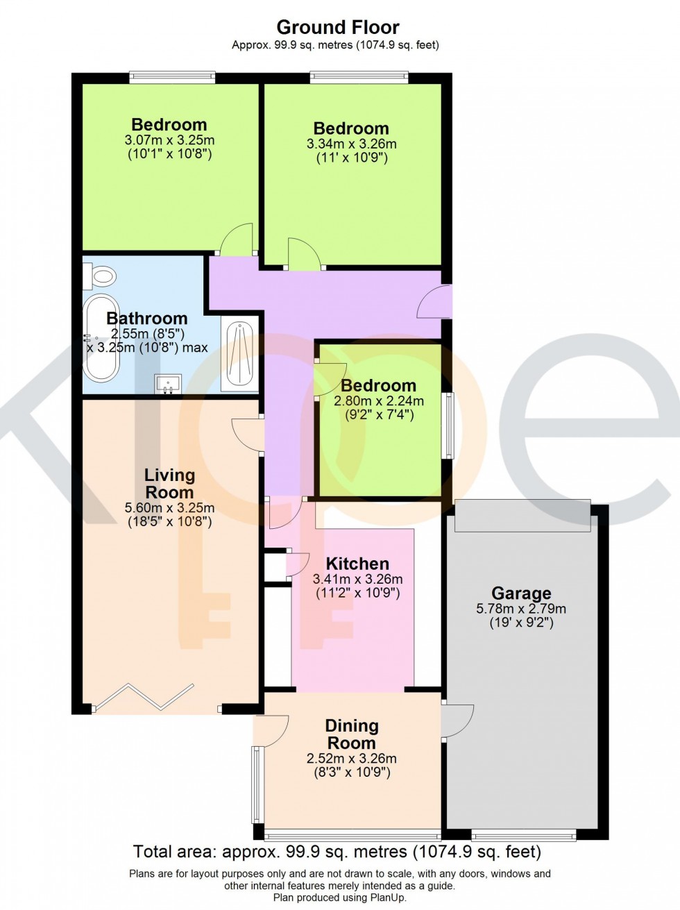 Floorplan for Queens Road, Littlestone, TN28