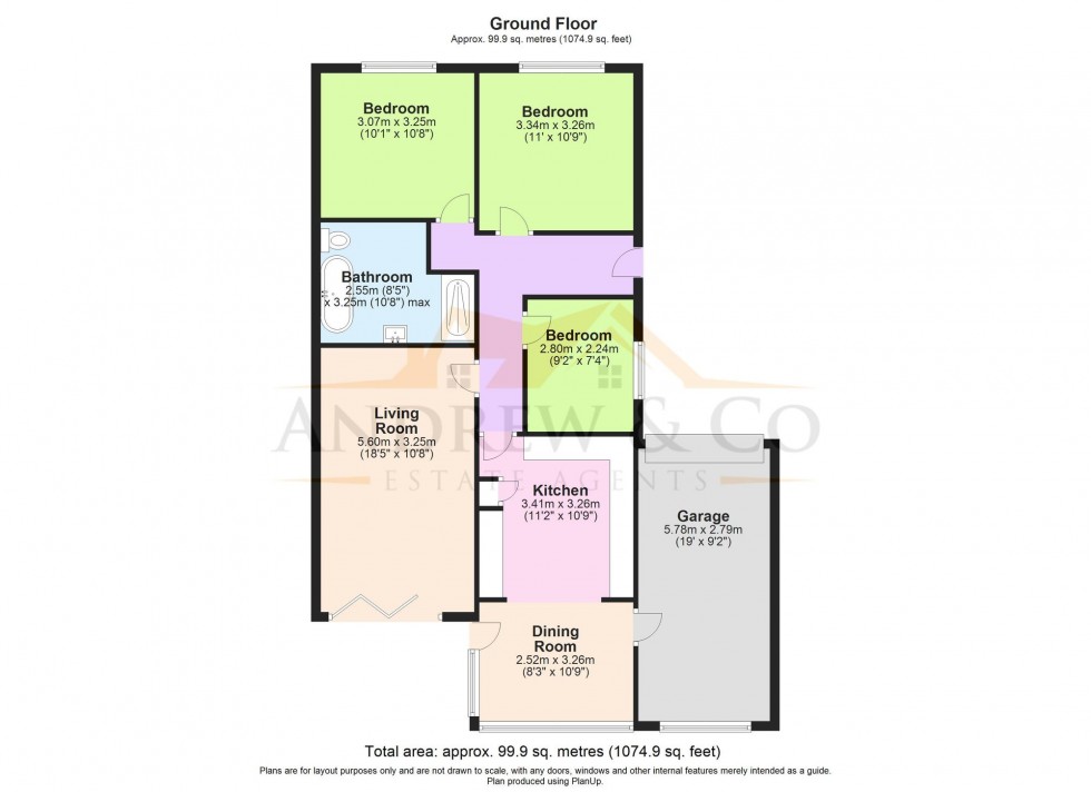 Floorplan for Queens Road, Littlestone, TN28