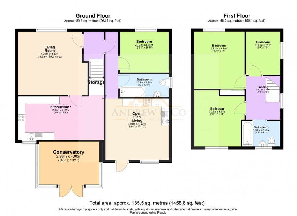 Floorplan for Nether Avenue, Littlestone, TN28