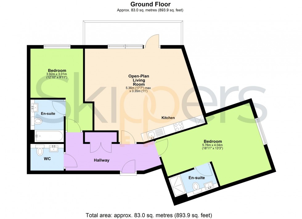 Floorplan for George Street, Ashford, TN23