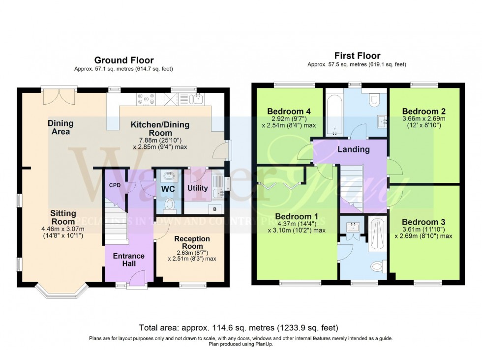 Floorplan for Talbot Road, Hawkhurst, TN18