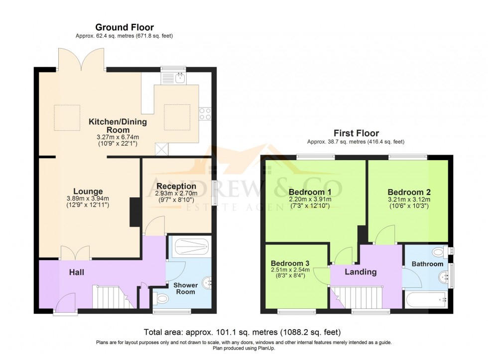 Floorplan for Essetford Road, Ashford, TN23
