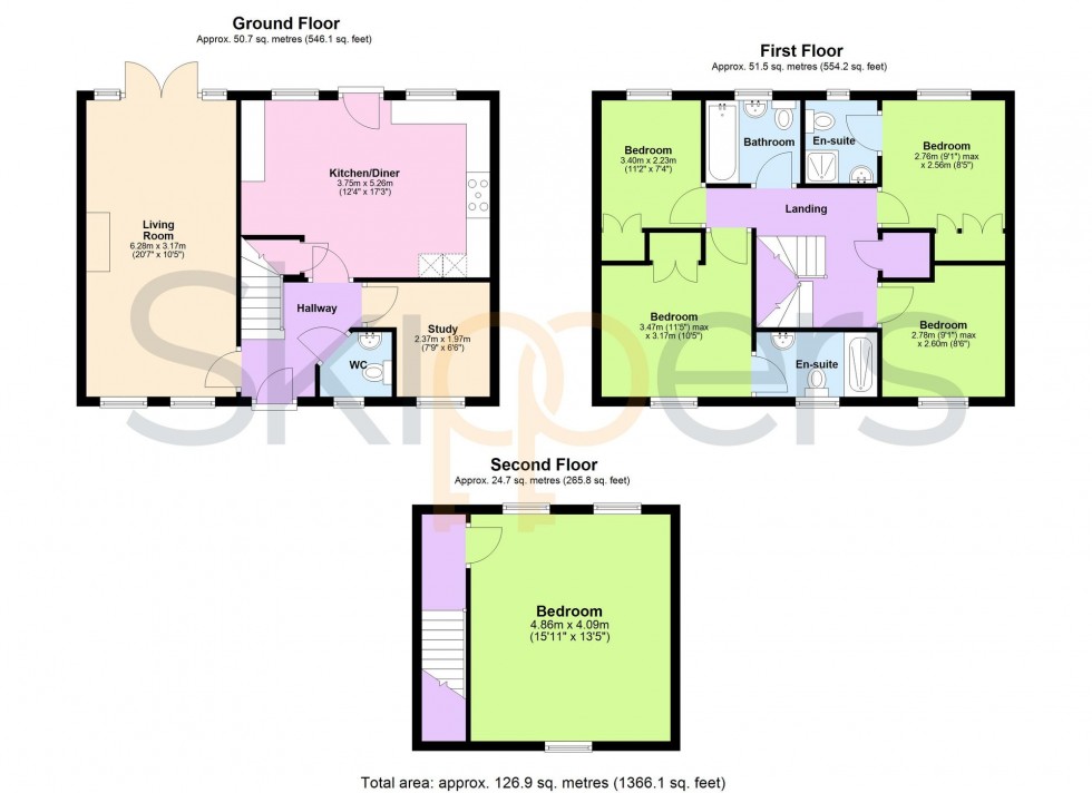 Floorplan for Spindlewood End, Ashford, TN23